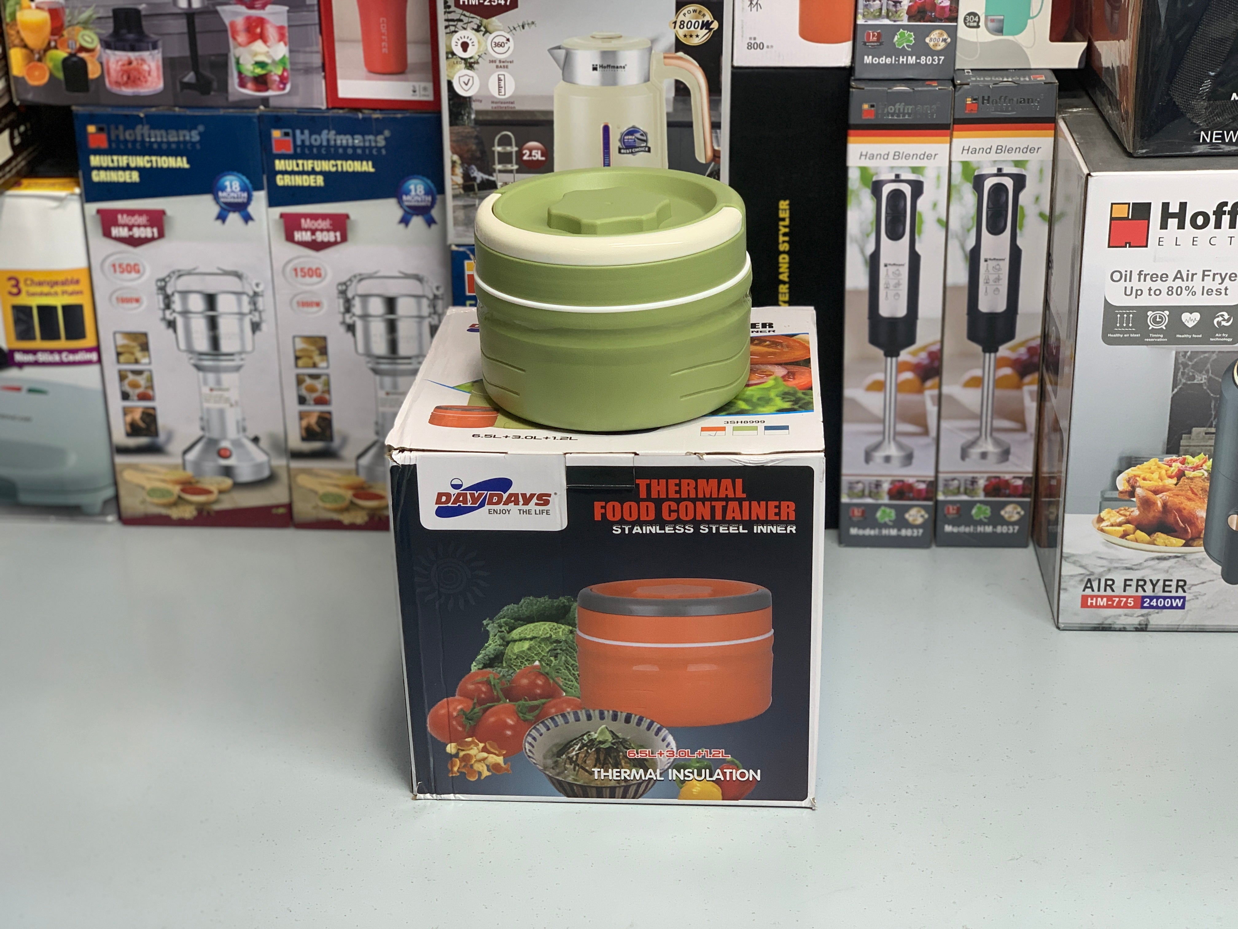 Dinnerware Hot&Cold Kitchen Food Containers 1.2L, 3.0L and 6.5L Stainless Steel Thermal Insulation