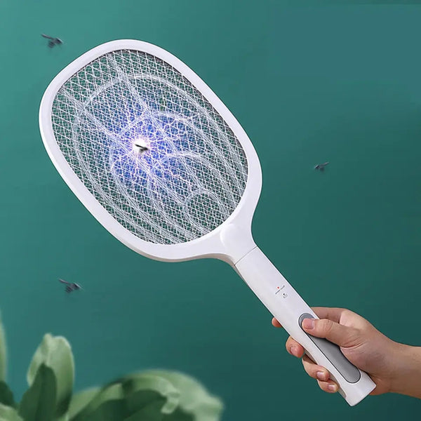 Rechargeable Handheld Electric Fly Swatter Mosquito Killer Racket