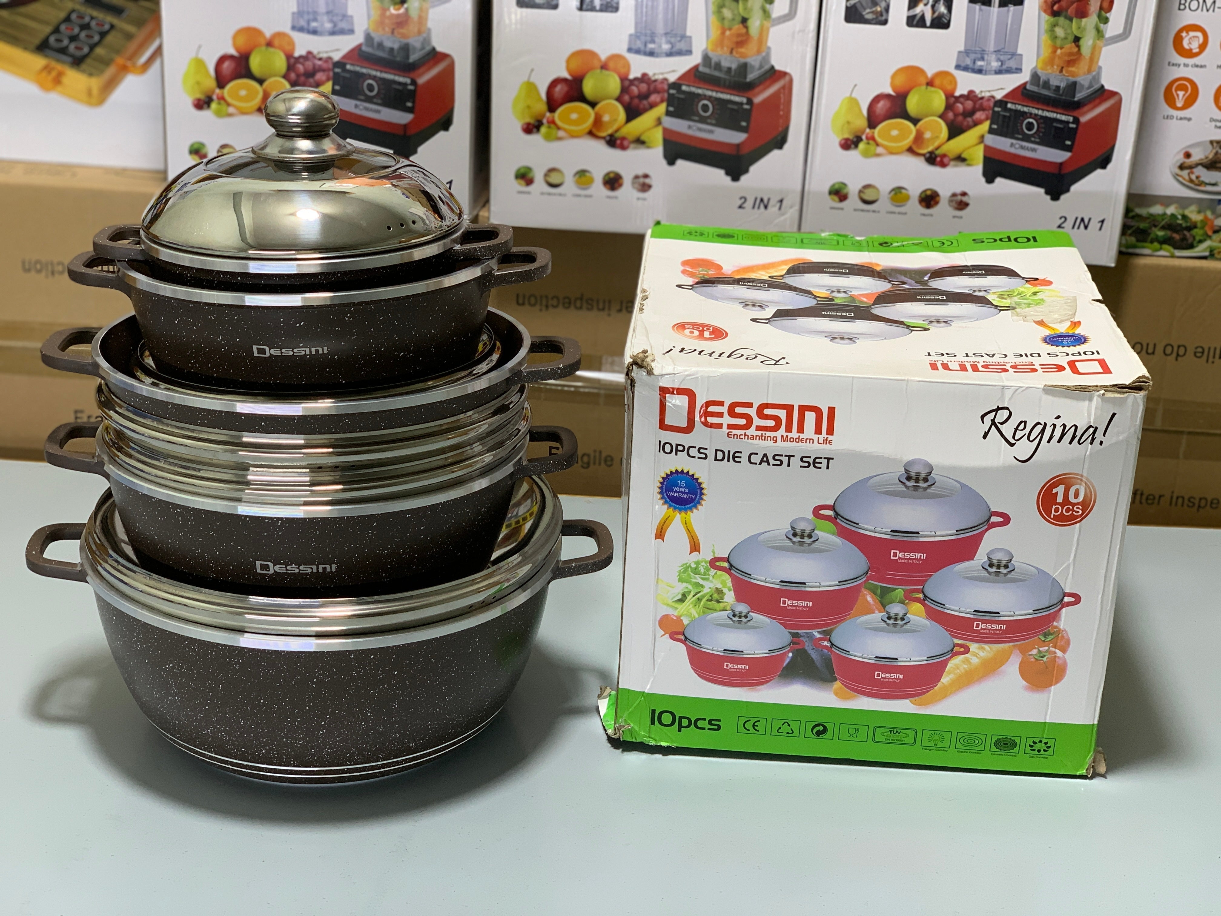 10 PCS  Dessini Die Cast cookware Set