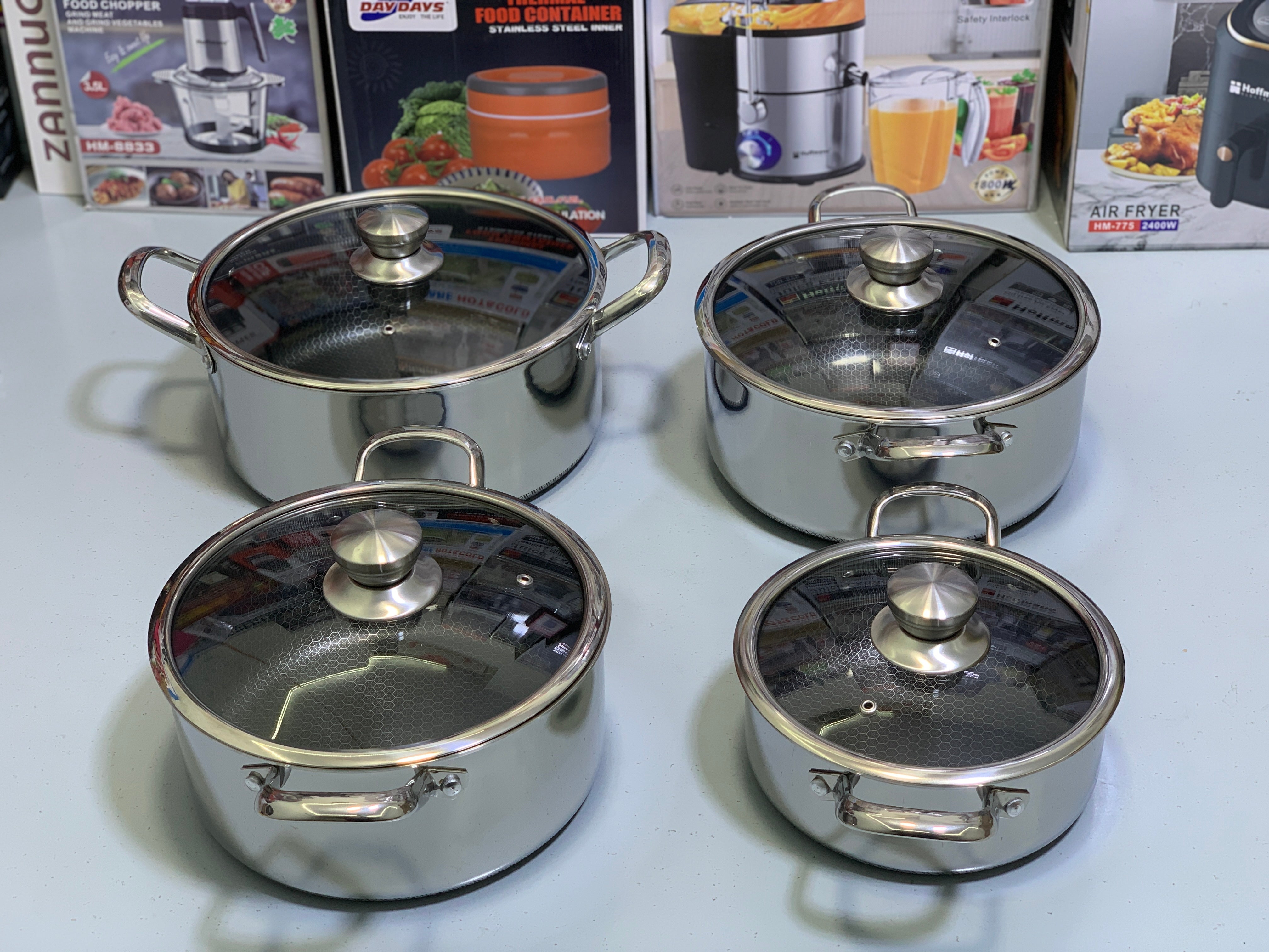 Laser Coating Deep Casseroles Set Non Stick Complete Set