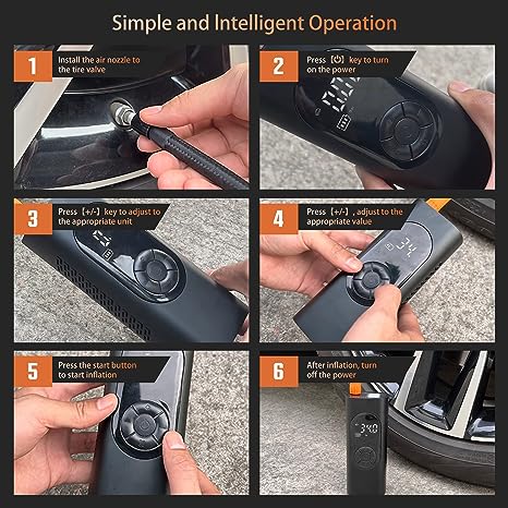 Tire Inflator Portable Air Compressor- Your Ultimate Travel Companion!