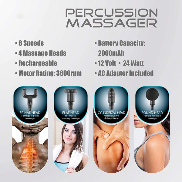 Cordless 12 Volt Deep tissue Percussion Massager