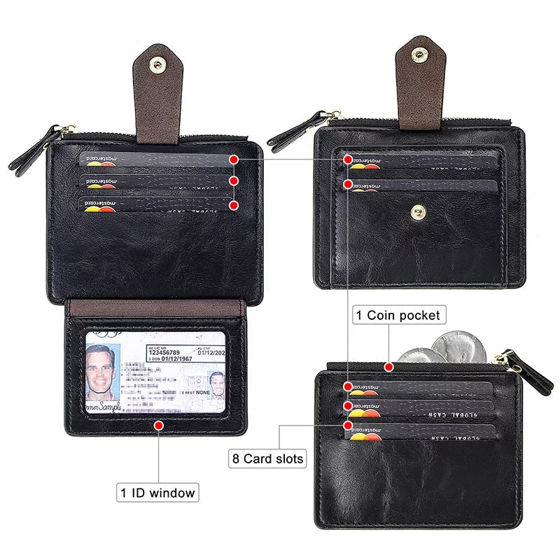 Business Pocket Card Holder Wallet, Business ID Card Holder