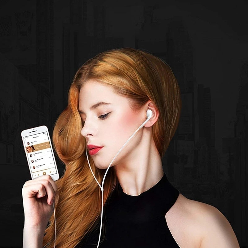 Original Stereo Earphones with Mic for iOS & Android