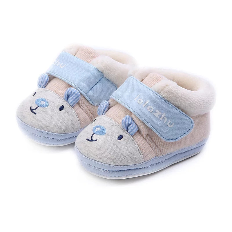 Baby Boy Girl Winter Warm Snow Boots Soft Sole Anti-Slip