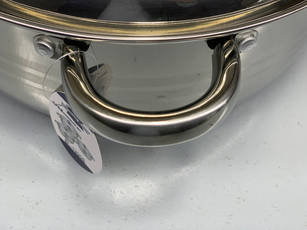 6 Pieces Cookware Set Stainless Steel 6L, 7.5L and 9L Casseroles