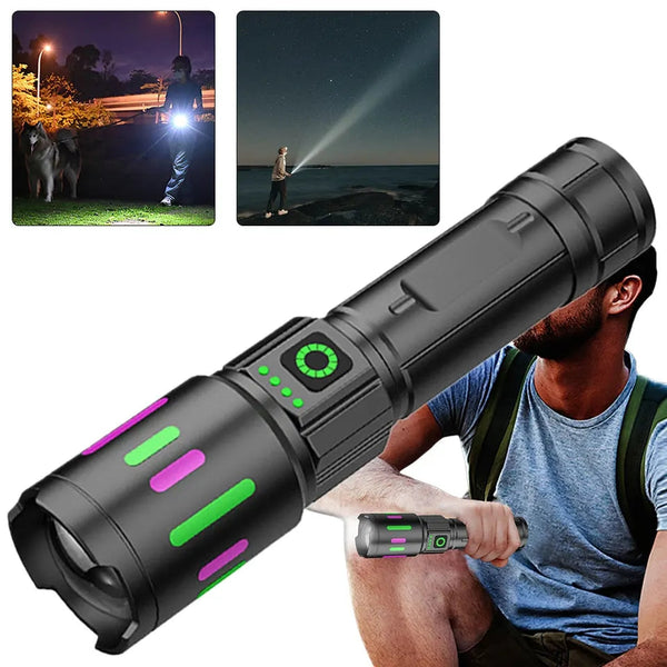 Ruilang RL-617 High-Quality Powerful Long Range USB Rechargeable LED Torch Light