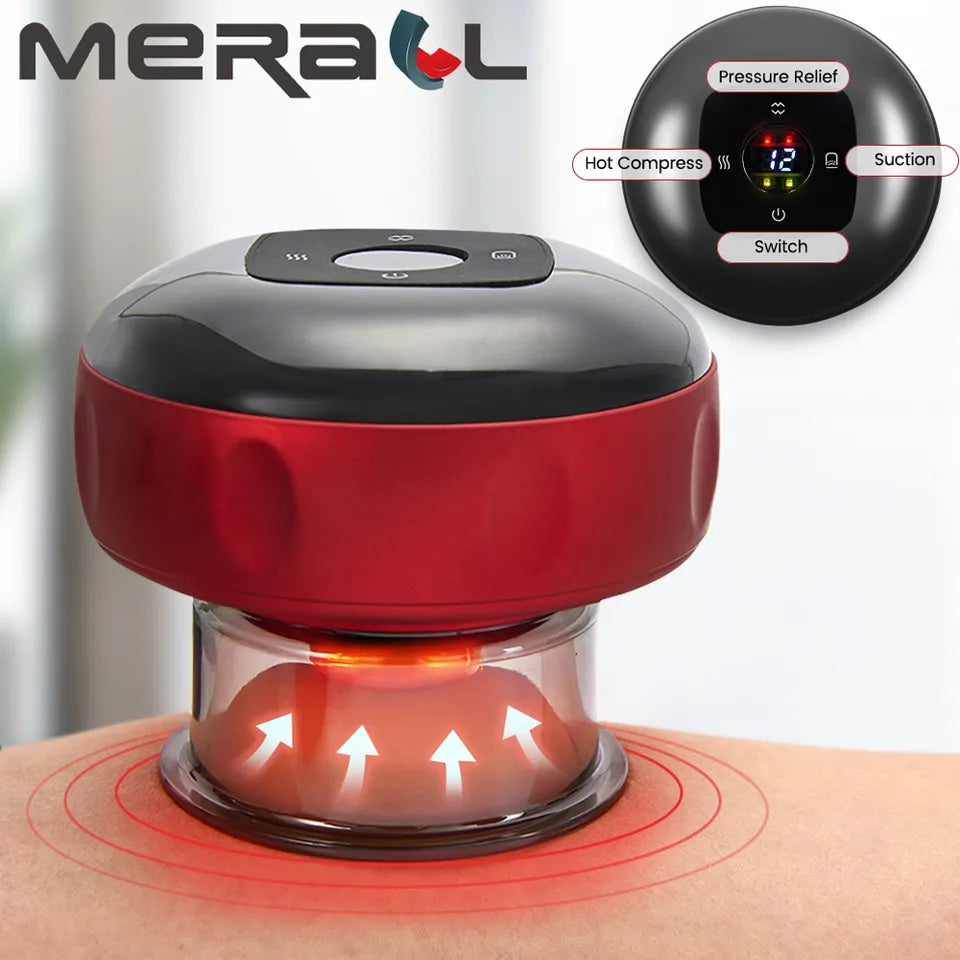 Smart Cupping Therapy Massager with Red Light Therapy, Hijama Massager