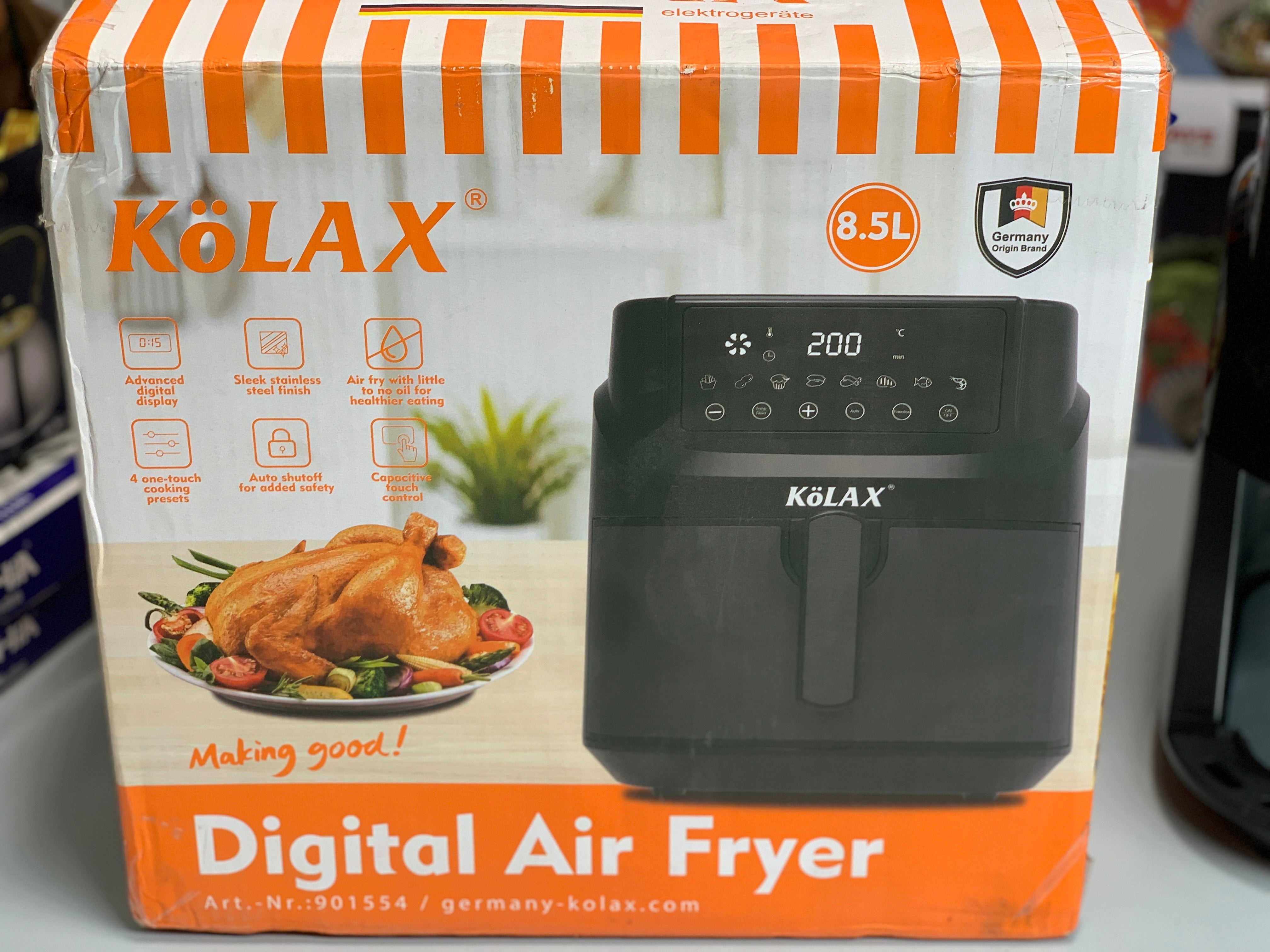 KOLAX Digital Air Fryer 2000w 8.5L Capacity