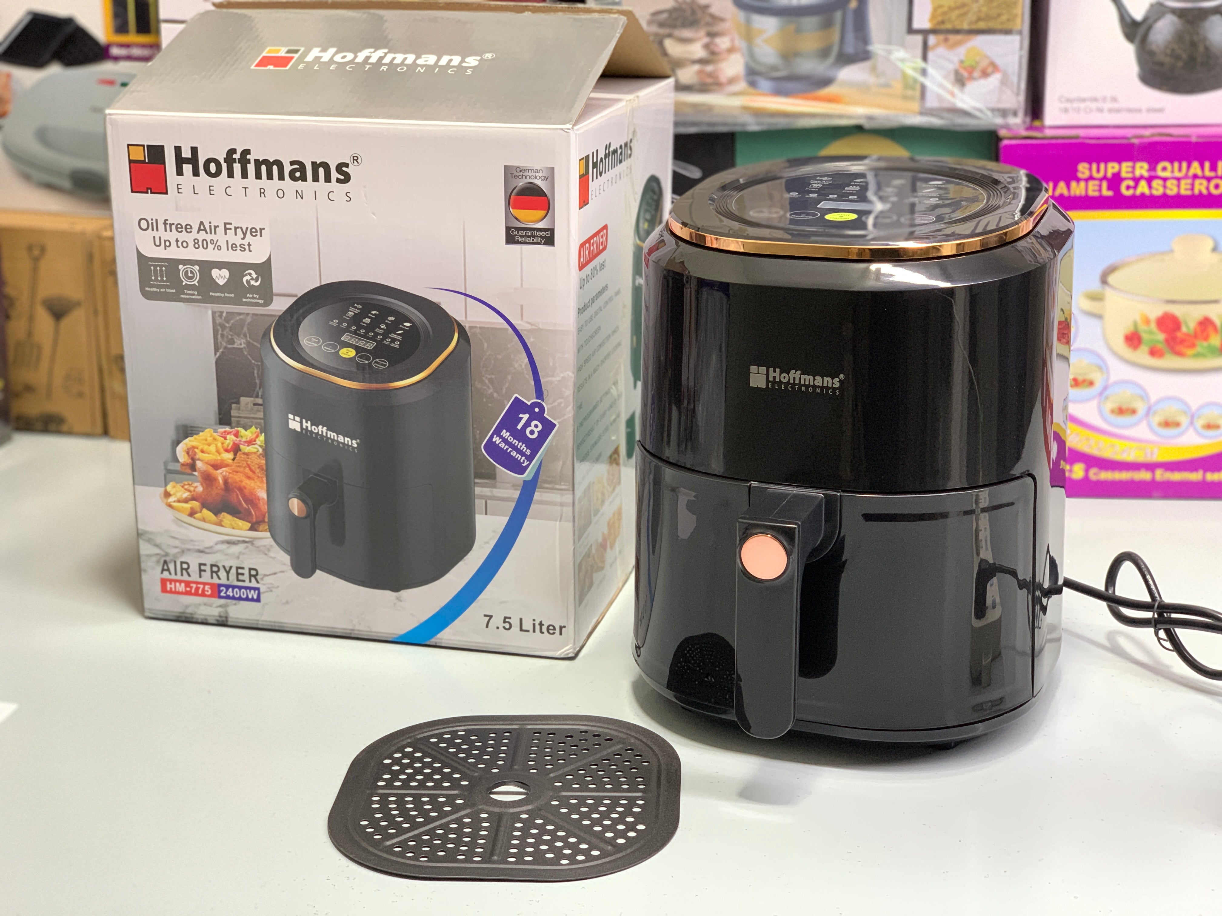 High Quality Oil Free Air Fryer Hoffmans Electronics  7.5L 2400w Germany Technology