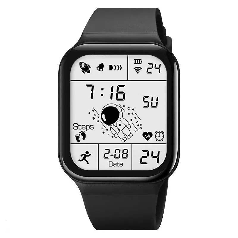 Digital Creative Square Sport Brand Digital Wristwatch