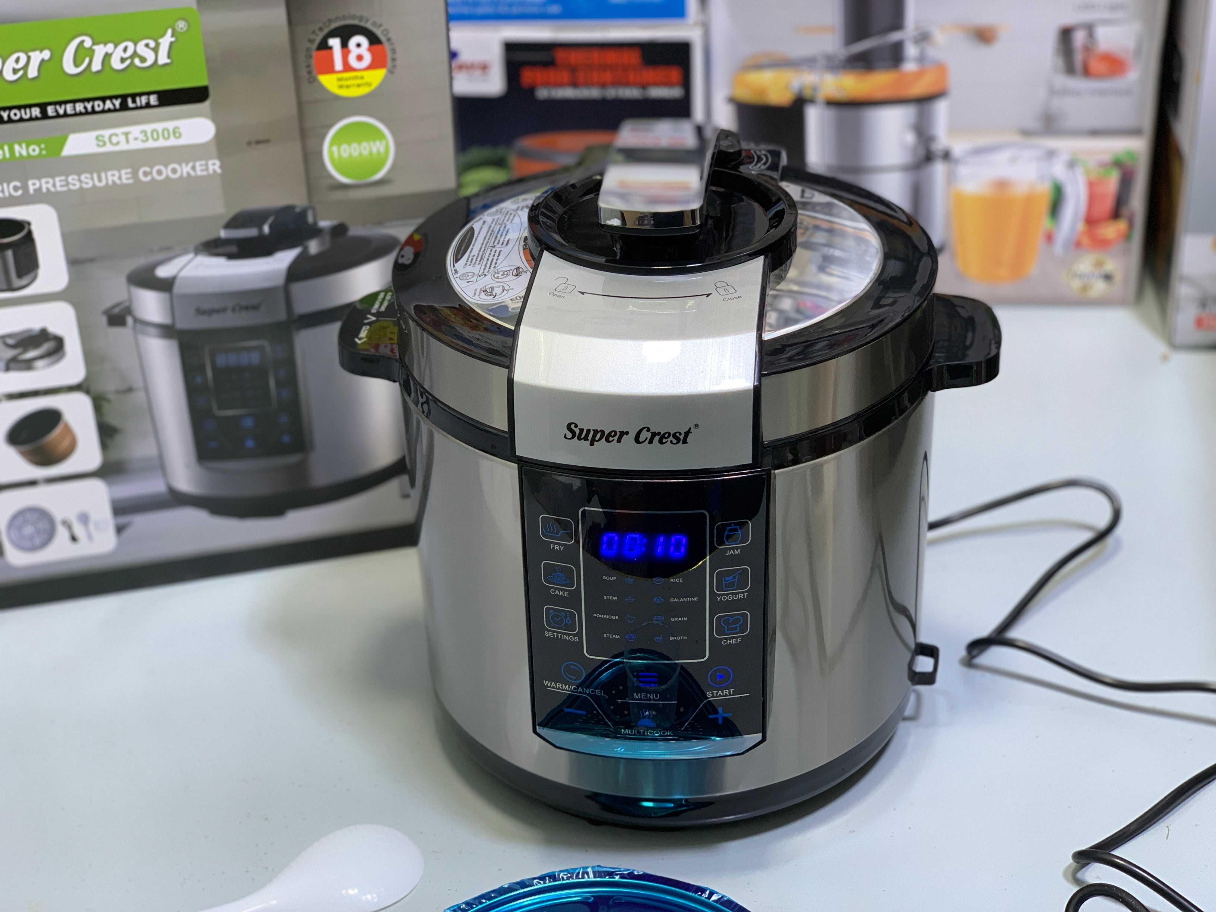 Super Crest Electric Pressure Cooker 1000w