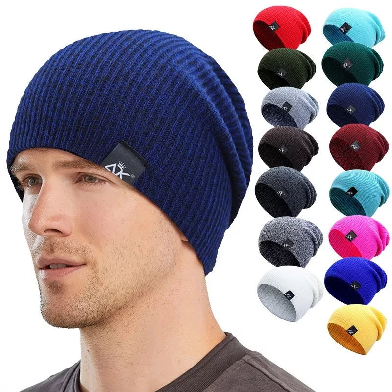 BUY 2 GET 2 FREE - 4Pcs Knitted New Fashion Breathable Winter Warm Beanie Cap for Men Women.