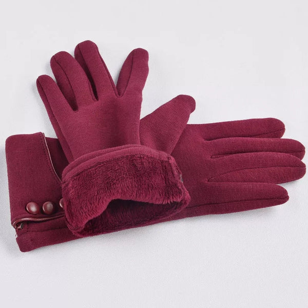 New Fashion Women Winter Warm Windproof Cashmere Full Finger Gloves