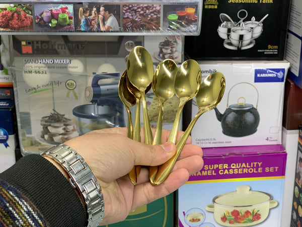 Golden Tea Spoons Golden