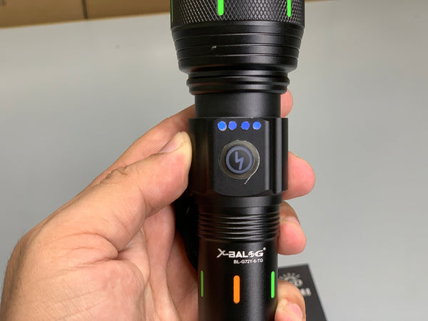 LED Flashlight Powerful with Neon Strips Design | Handheld Torch