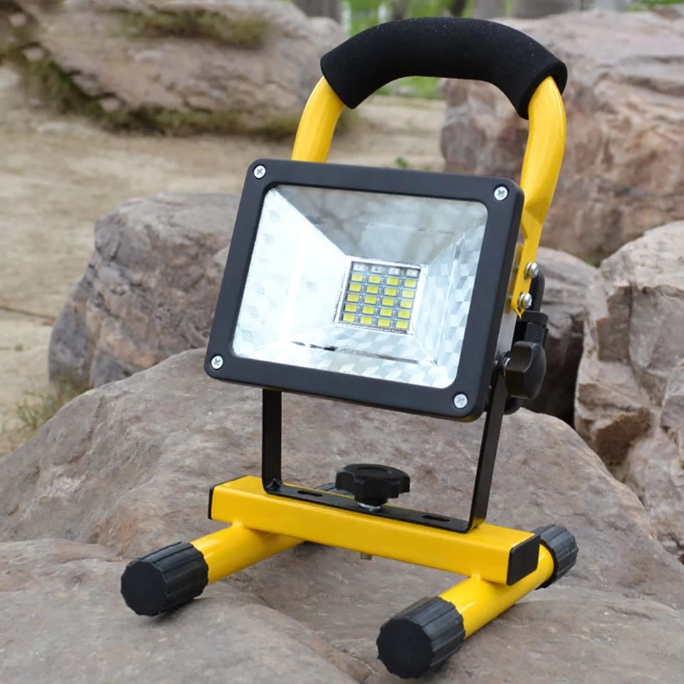 30W Rechargeable Flood Light Portable Hand Lamp for Camp