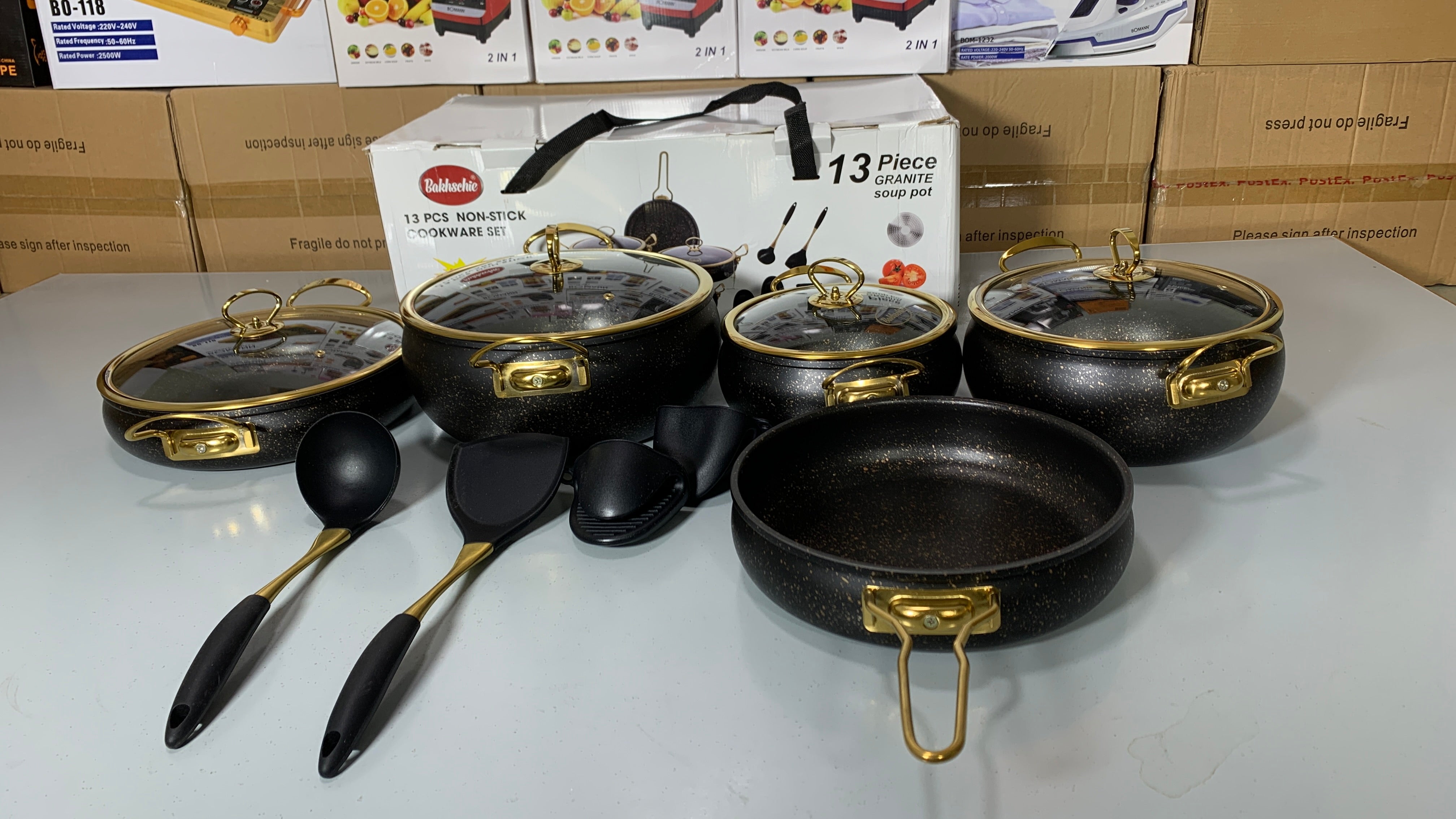 Mom’s First Choice Bakhschie 13 Pieces Cookware Set