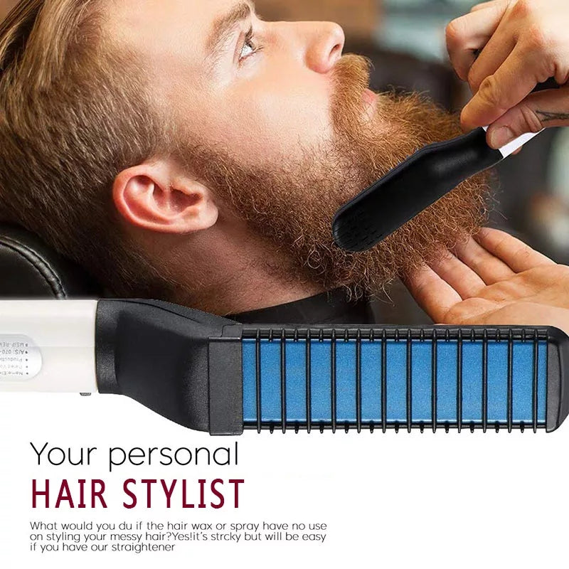 Hair & Beard Straightener Modelling Comb