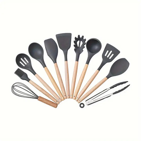 12 Pieces Kitchen Silicon Utensils Set