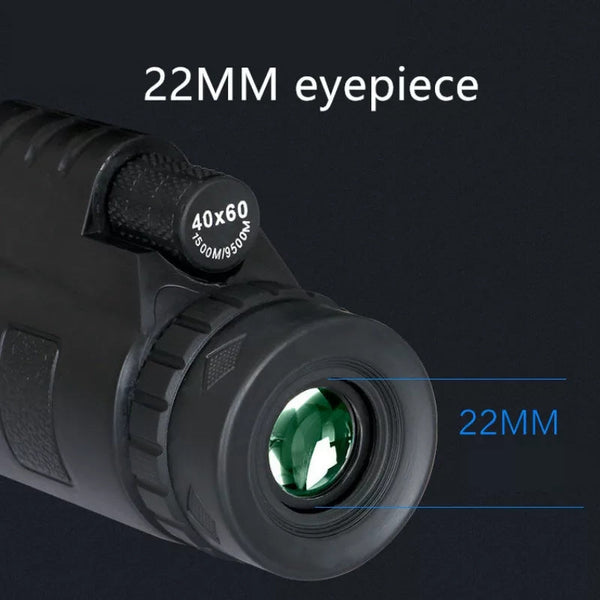 40X60 HD Monocular Telescope Dual Focus Waterproof