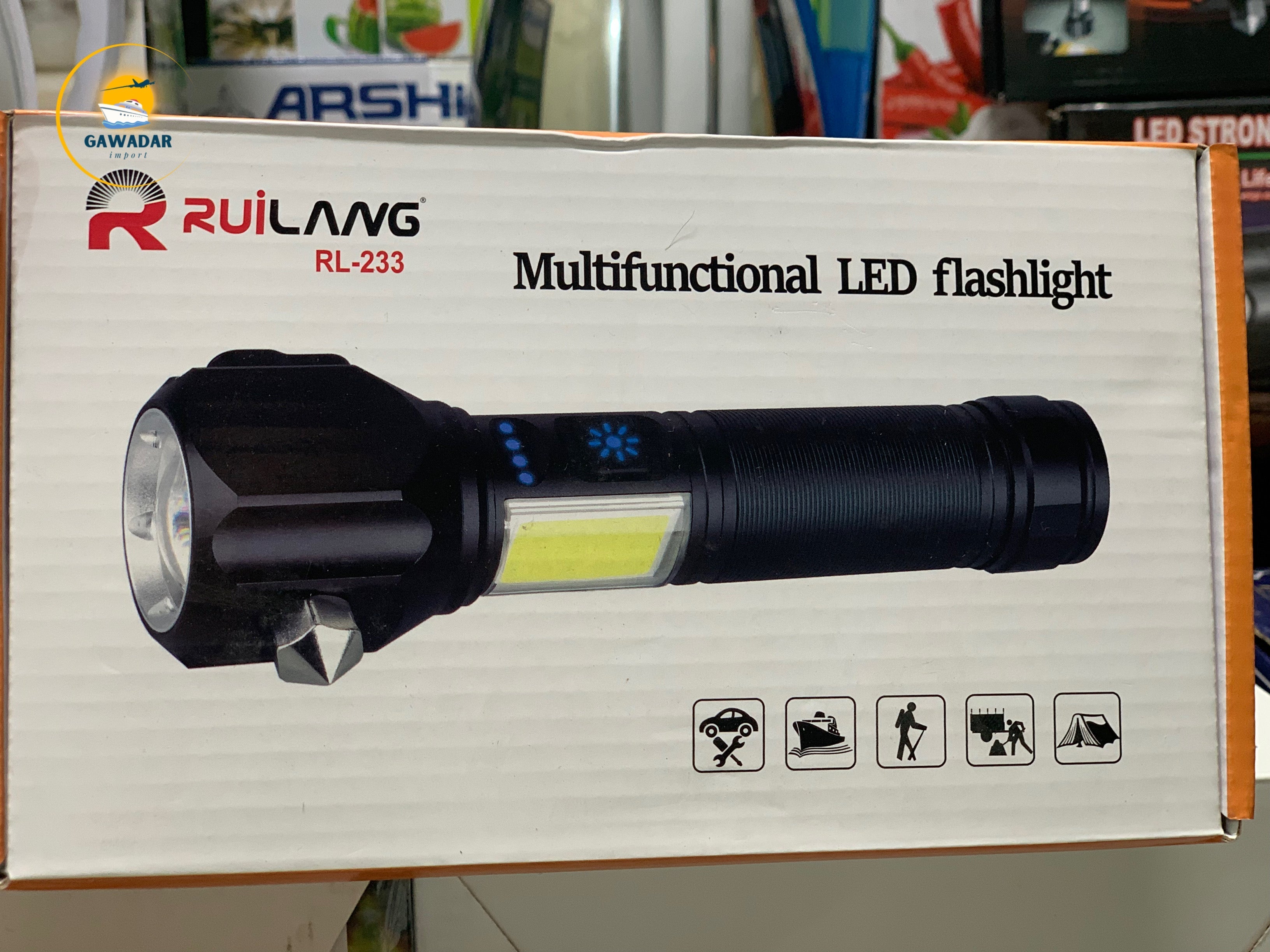 Gawadar Import's Rawilang RL-233 LED Bright Light Torch 1KM Range