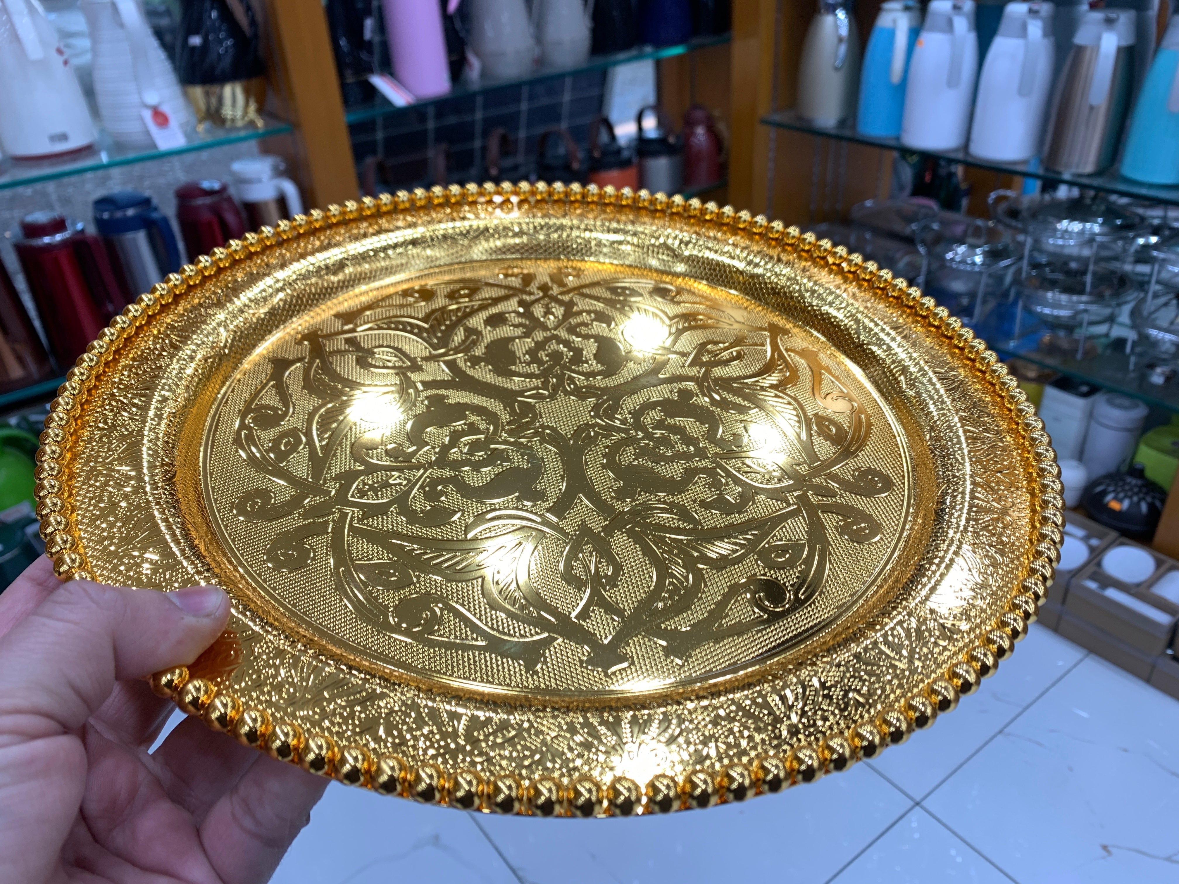 Serving Tray Golden 25cm and 30cm