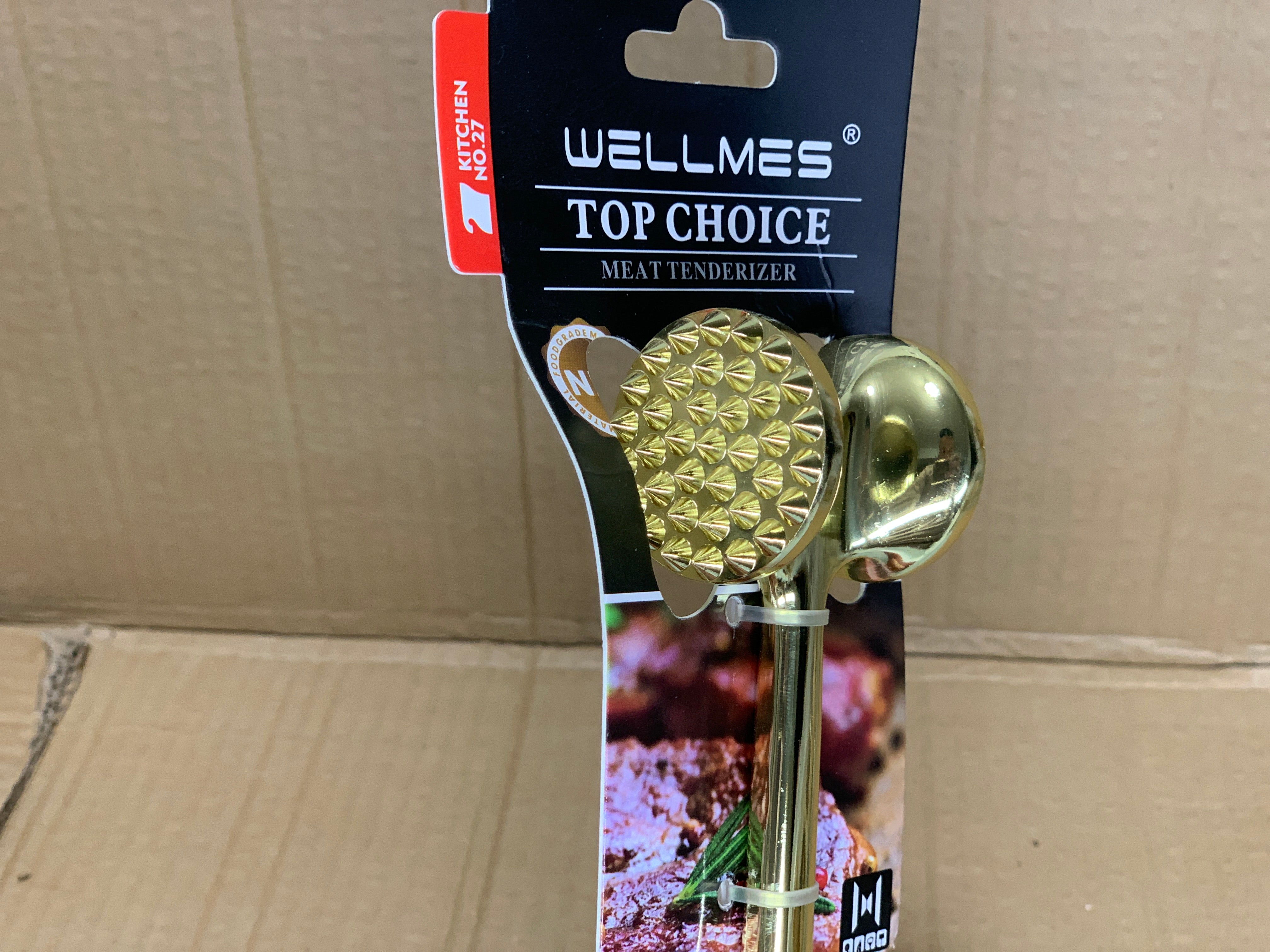 Meat Tenderizer Golden Stainless Steel