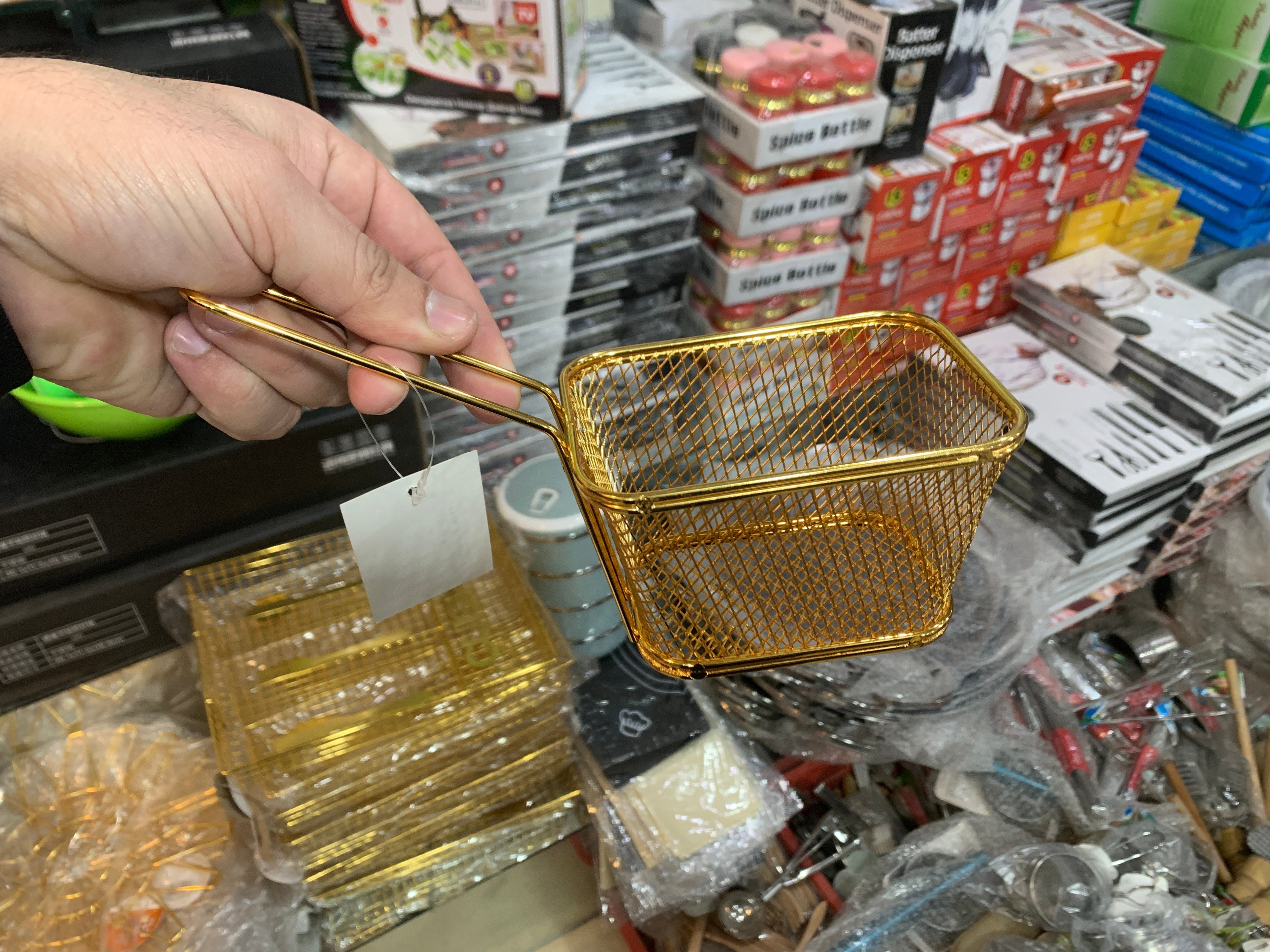 Golden French Fries Basket