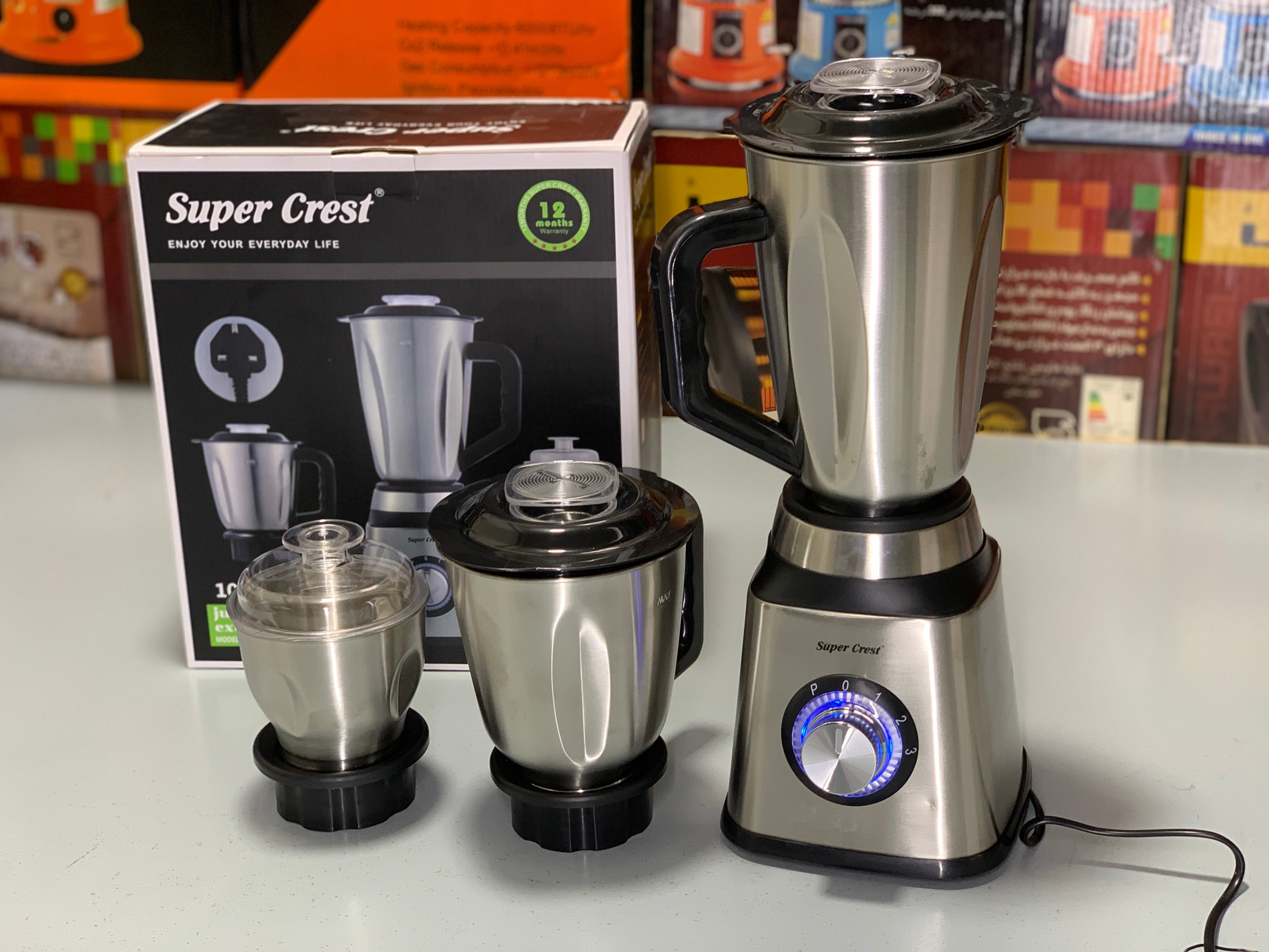 Super Crest 3 in 1 Juicer ,Blender and Chopper