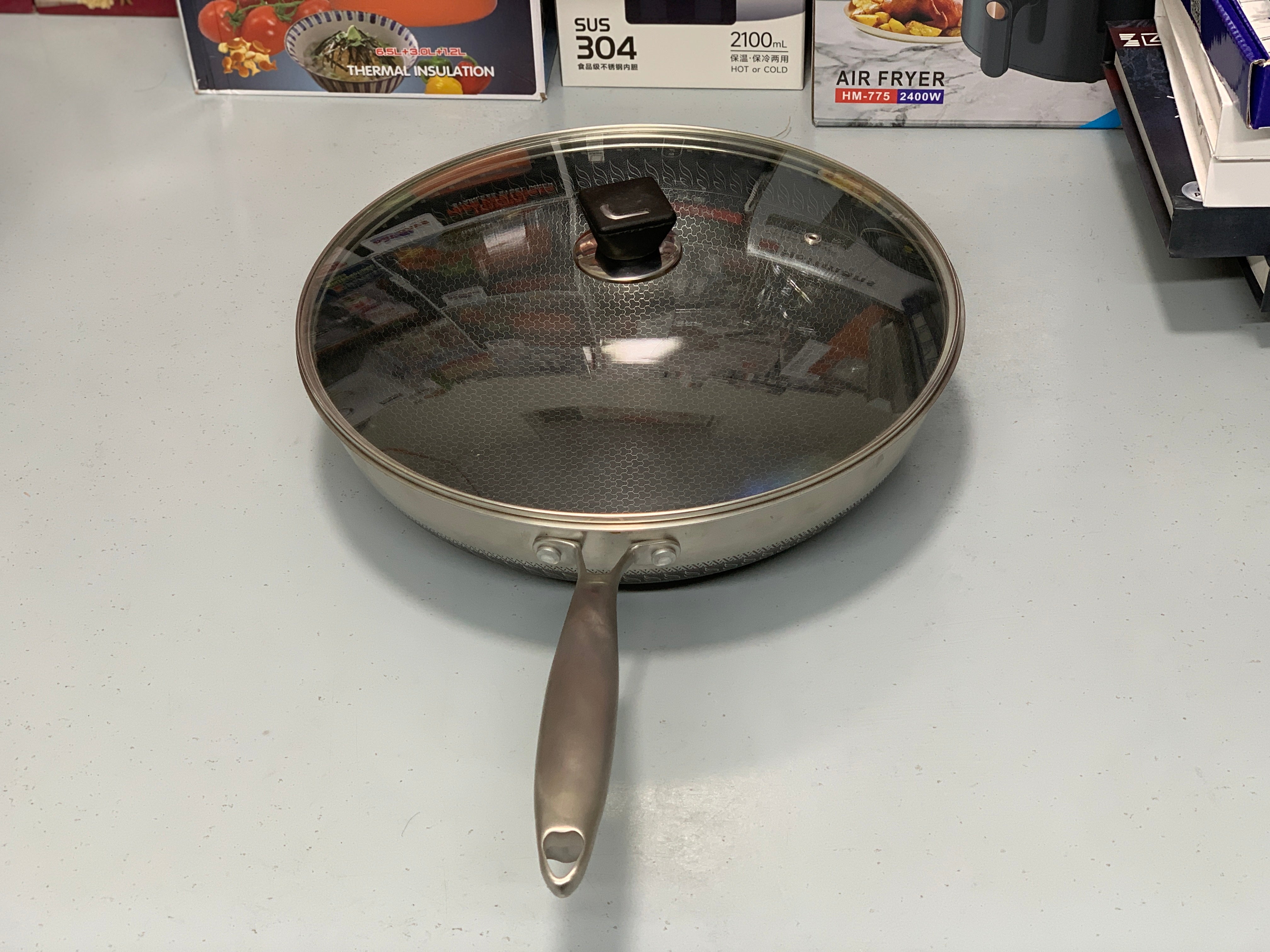 Laser Coating Deep Frying Pan 36cm Locknlock