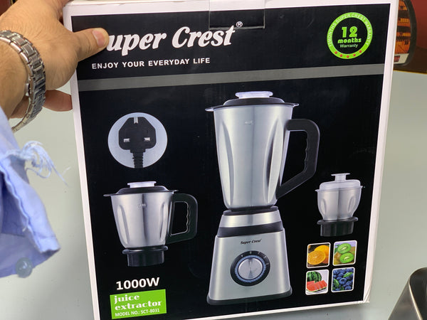 Super Crest 3 in 1 Juicer ,Blender and Chopper