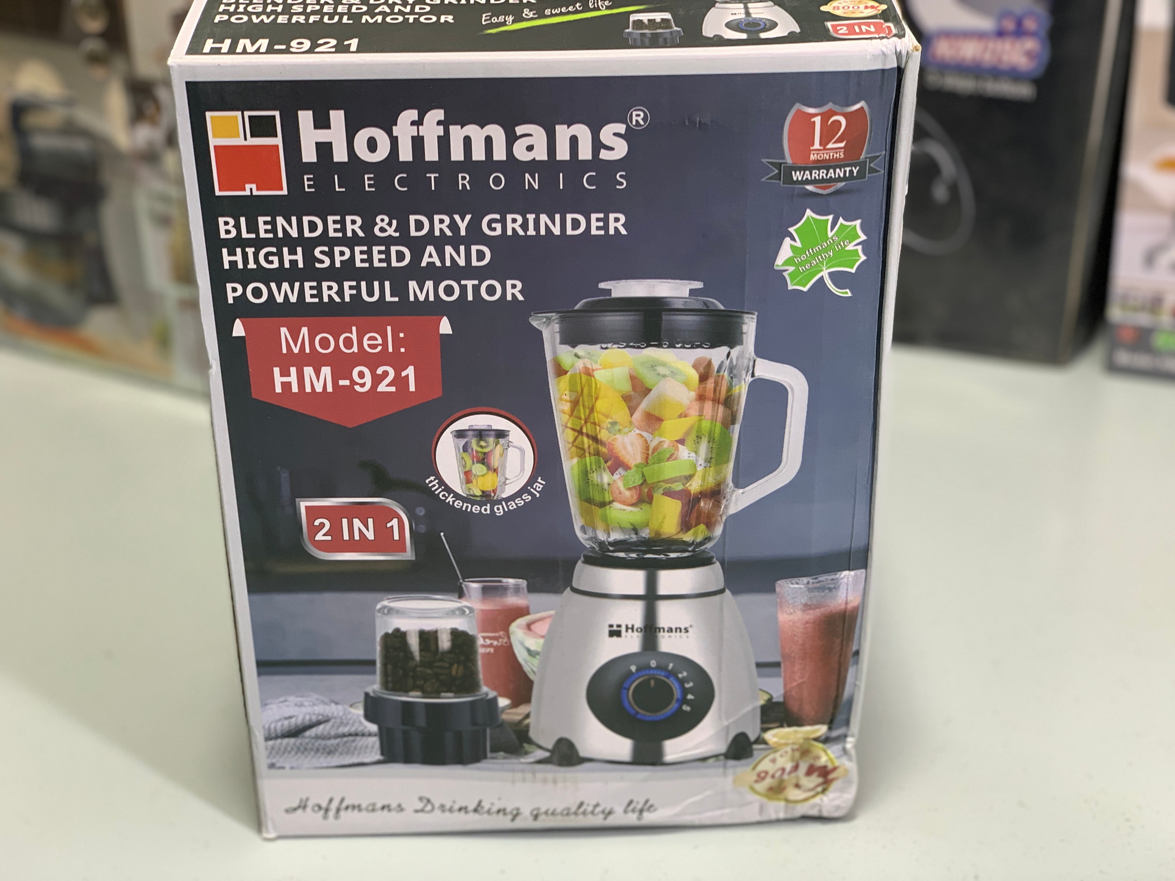 Hoffmans Electronics Blender and Grinder 1.5L and 800w