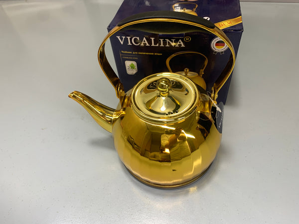 VICALINA® Germany Technology Golden and Silver Stainless Steel Stylish Tea Kettles