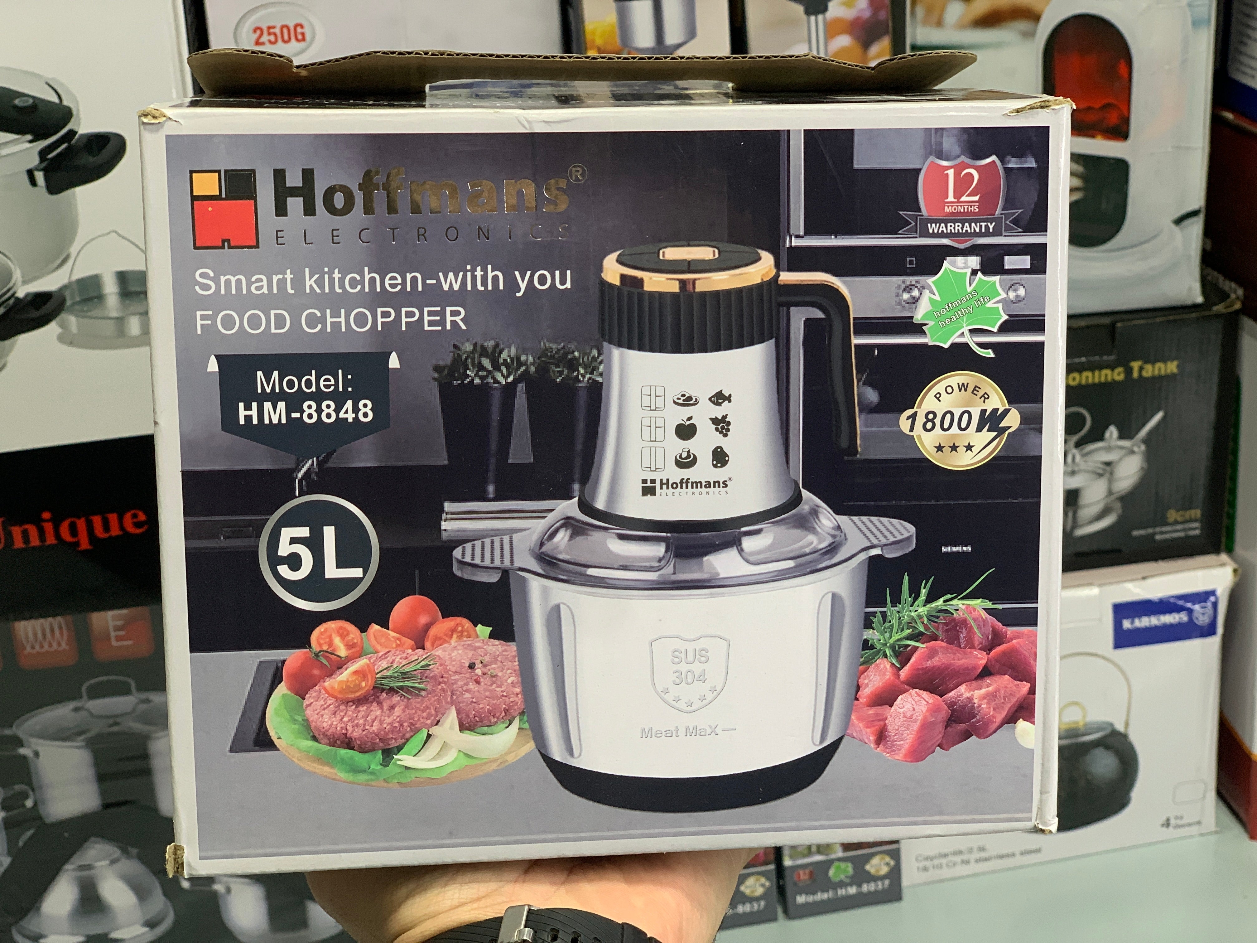 Hoffmans Electronics 5L Food Chopper 1800w