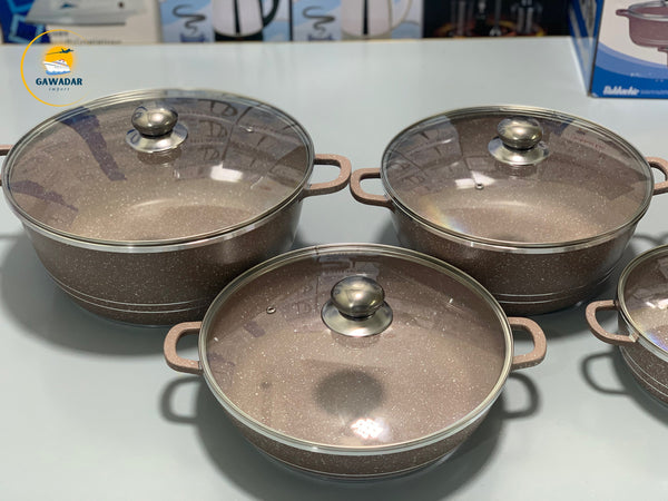 10 pieces Granite Cookware Set of Bakhschie Brand