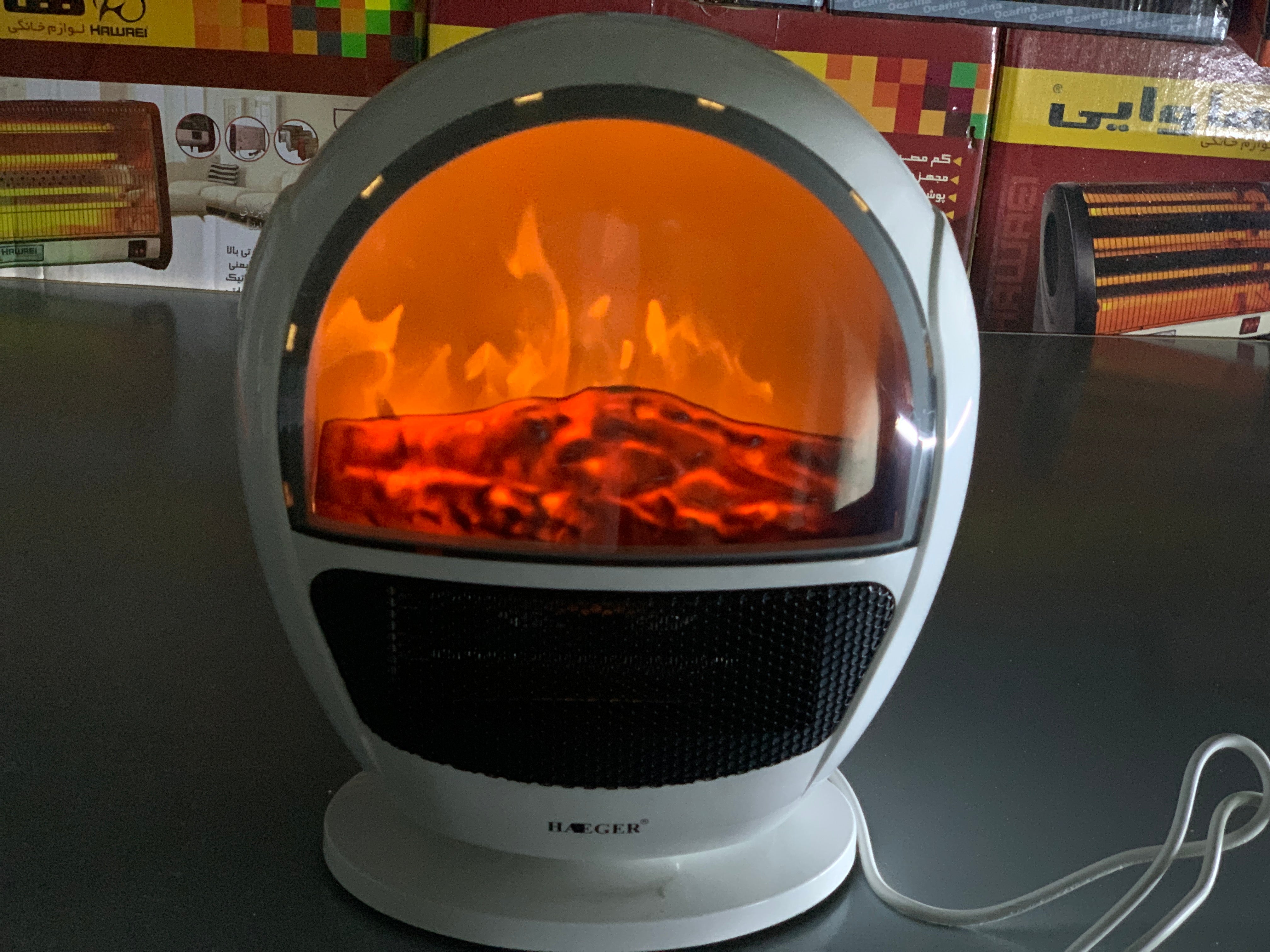 3D Flame Haeger Fan Electric Heater Unique Design