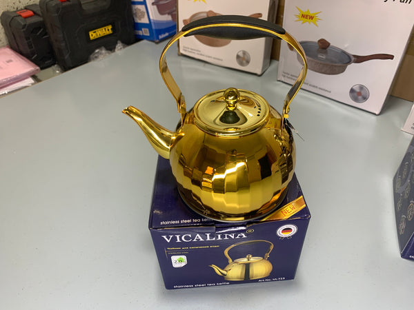 VICALINA® Germany Technology Golden and Silver Stainless Steel Stylish Tea Kettles