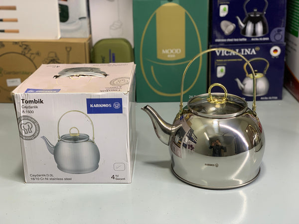 Karkmos Turkish Brand Stainless Steel Tea Kettles | Tea Pots