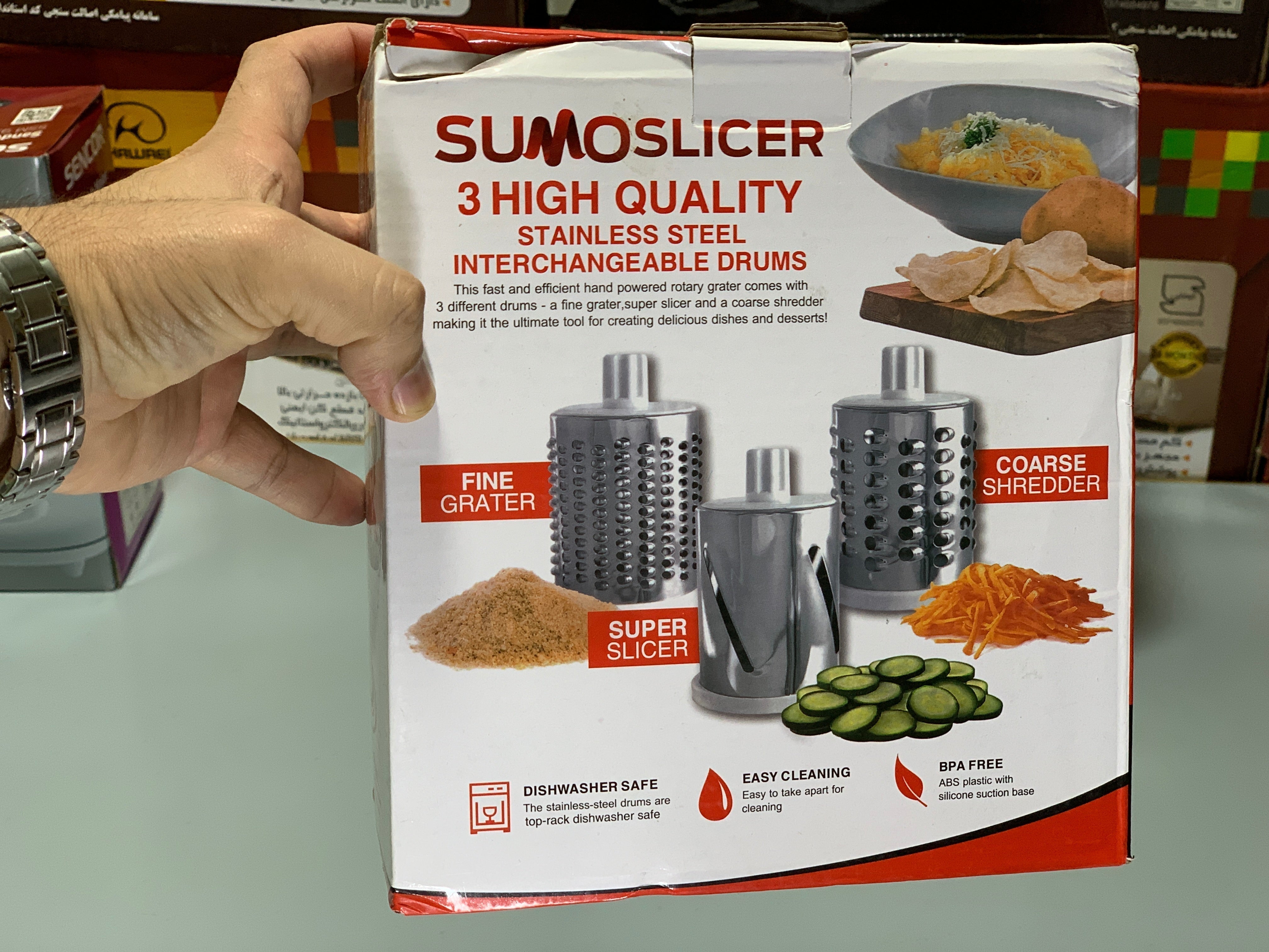 SumoSlicer Vegetable Slicer Stainless Steel 3 in 1 High Quality