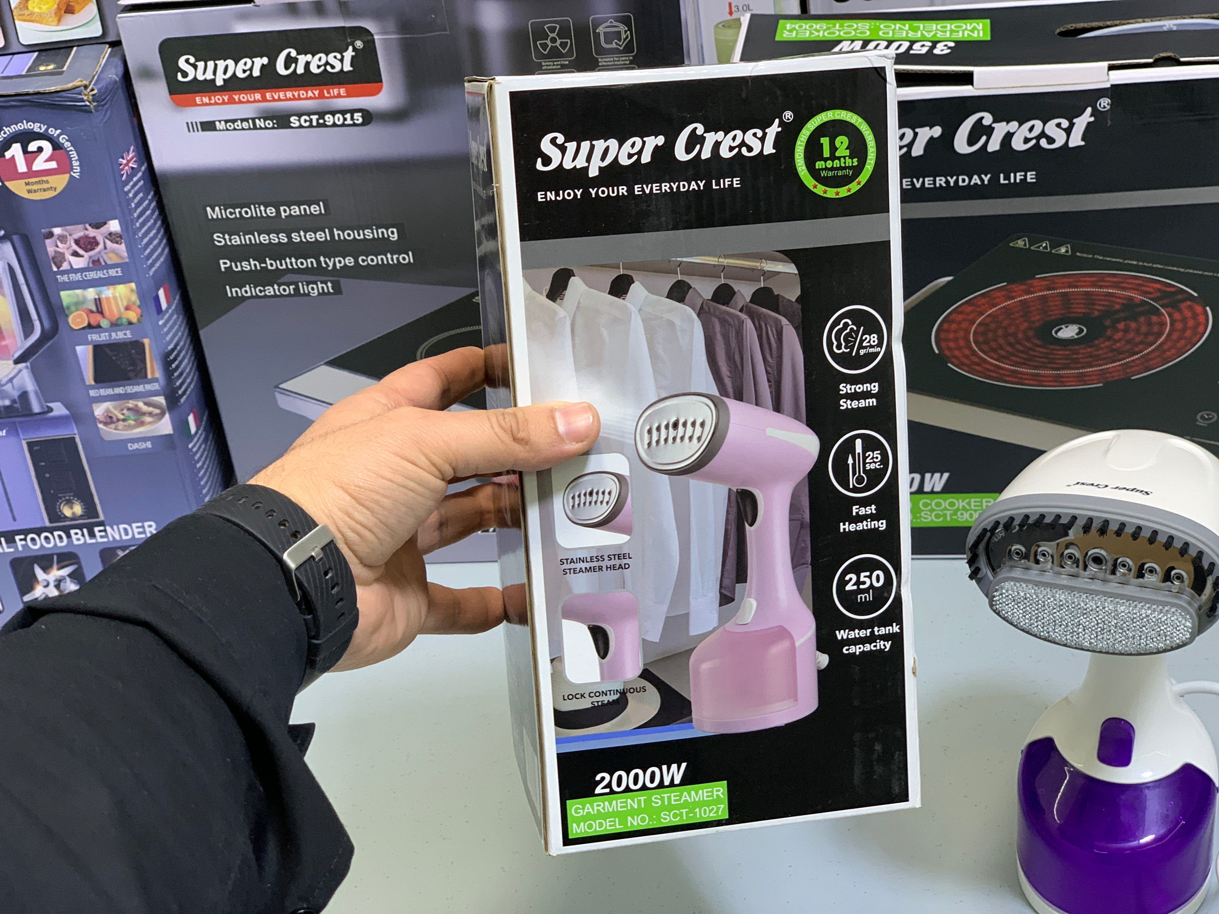 Super Crest Handheld Garments Steam iron 2000w