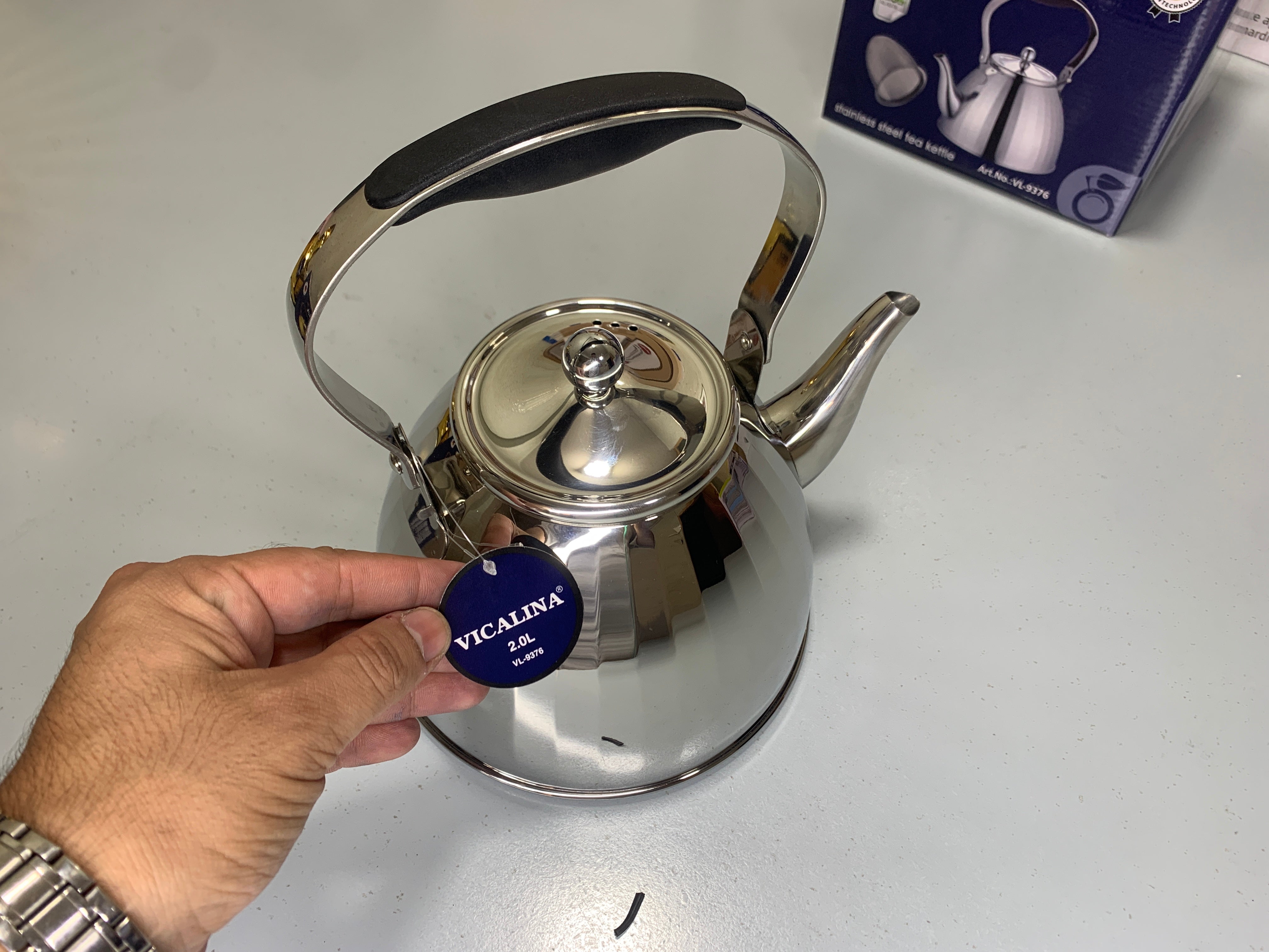 VICALINA® Germany Technology Golden and Silver Stainless Steel Stylish Tea Kettles