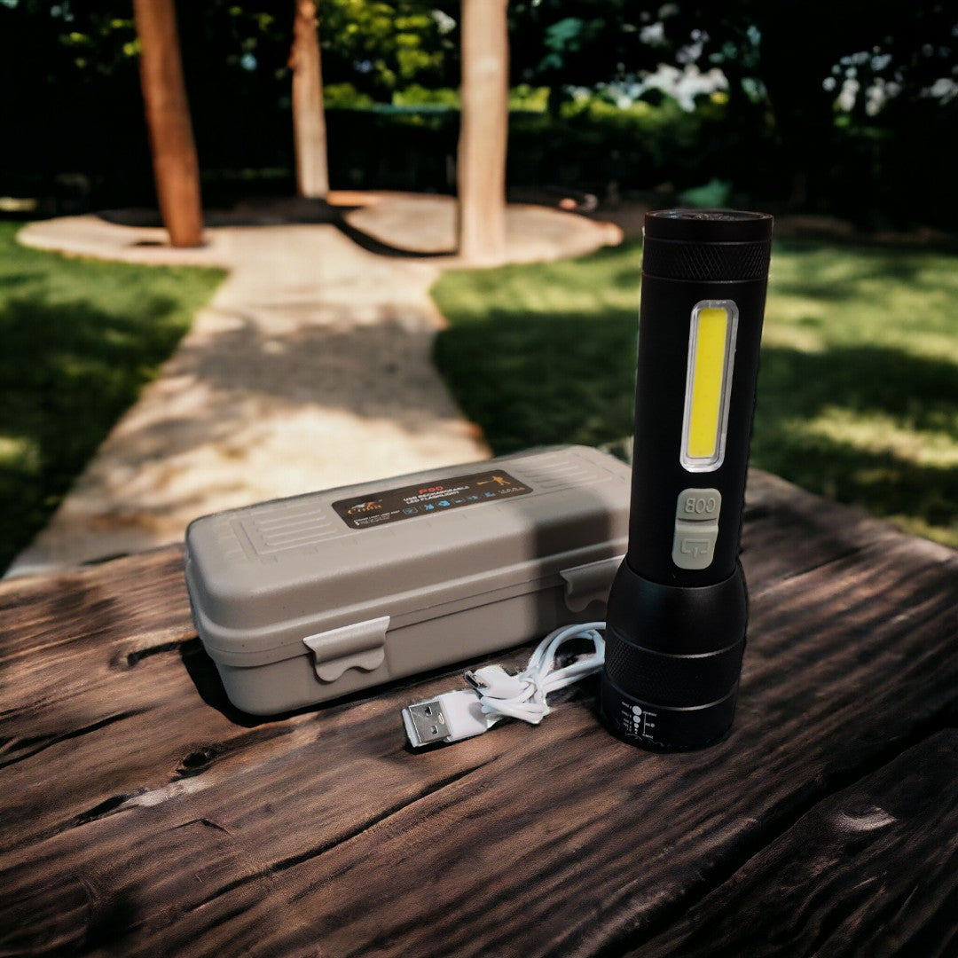 COBA P90 Rechargable LED Flashlight