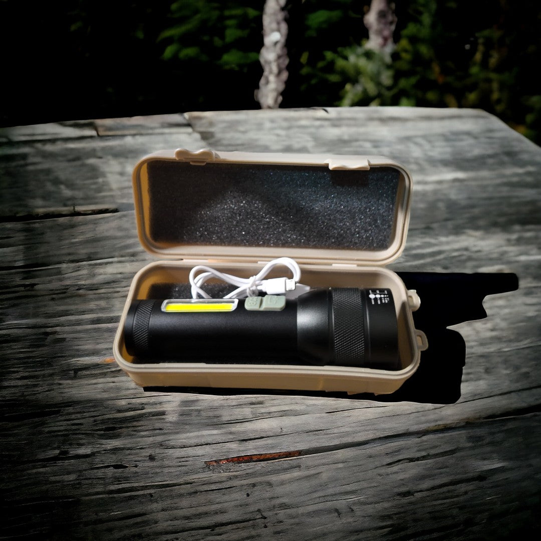 COBA P90 Rechargable LED Flashlight