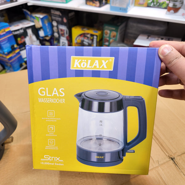 German Lot Imported Kolax 1.7L Glass Kettle