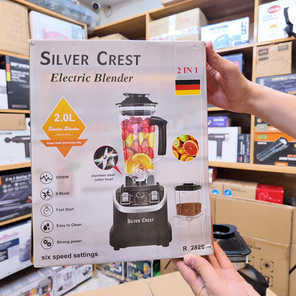 German Lot Imported Silver Crest 2L Blender & Grinder