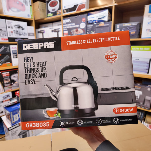 Geepas 6L Stainless Steel Electric Kettle GK38035