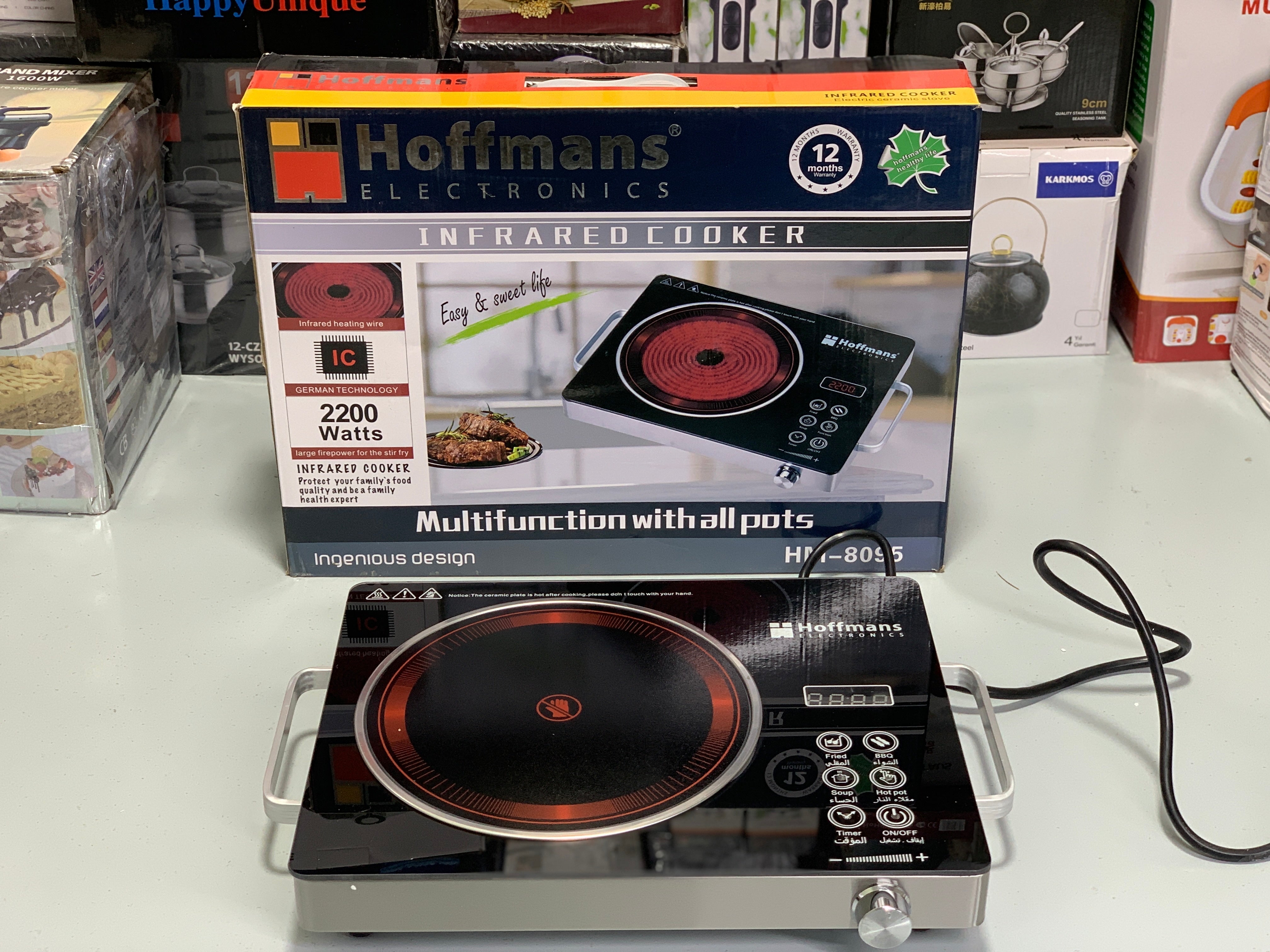 Hoffmans Electronics Infrared Cooker 2200w German Technology