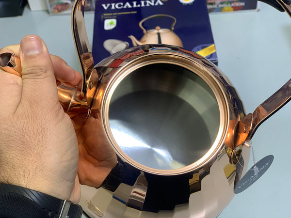 Vicalina Tea Kettles Goldens and Metal