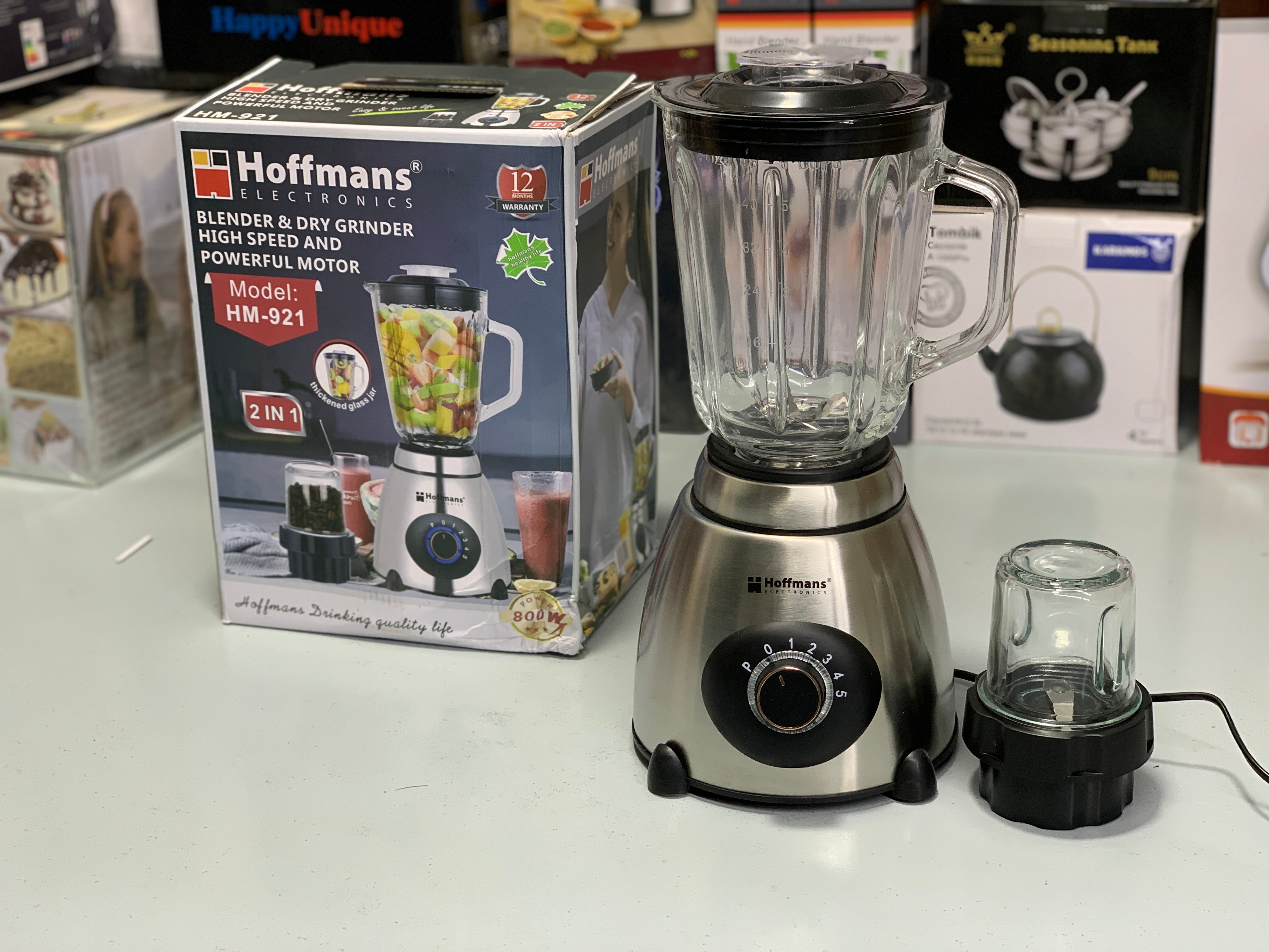 Hoffmans Electronics Blender and Grinder 1.5L and 800w